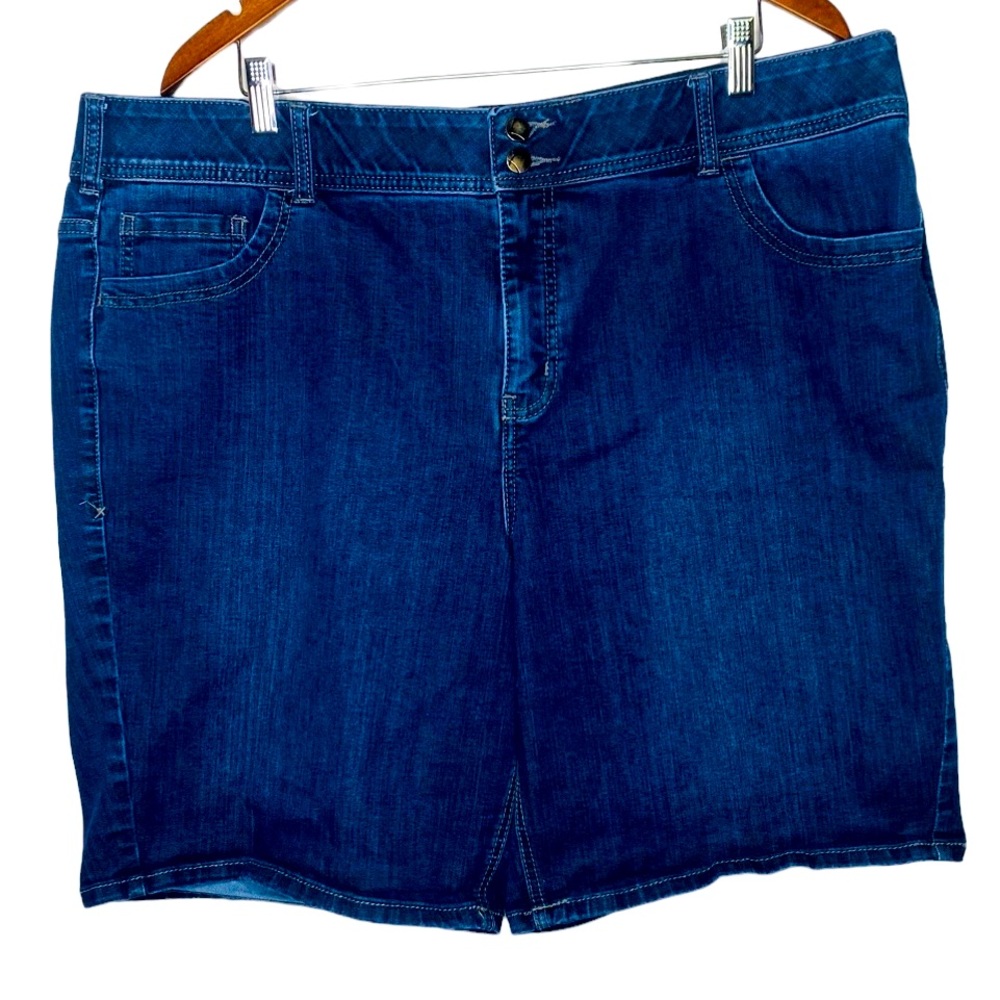 Lane Bryant Bermuda Denim‎ Shorts   Sz 24
